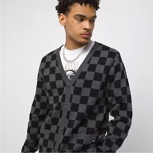 Vans Checkerboard Jacquard Cardigan Sweater